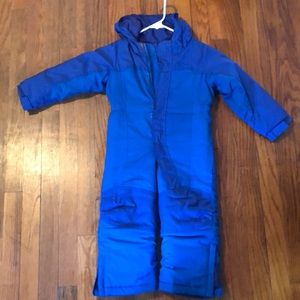 LL Bean 3T one piece kids snowsuit with extender cuffs